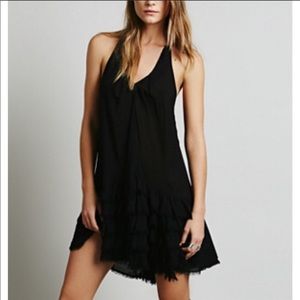 Free People Intimately Ruffled Feather Slip Dress